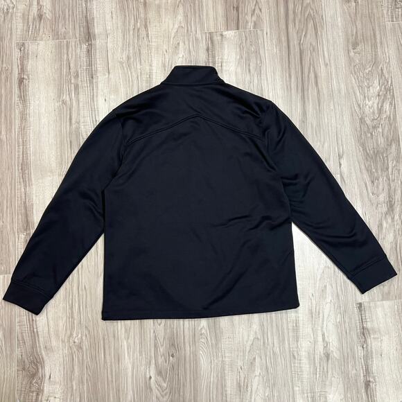 IZOD PerformX Ratio Men's Black 1/4 zip fleece Long Sleeve Pullover Size M - Picture 2 of 8